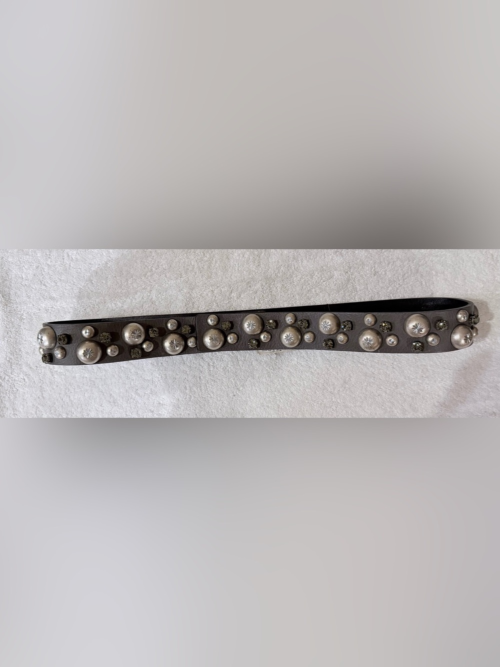 Ronald Pineau Black Leather Belt